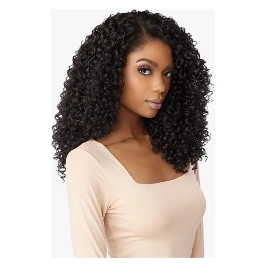 Sensationnel Curls Kinks & Co. Perruque frontale en dentelle HD synthétique sans colle - 13 x 6 Kinky Curly 18"