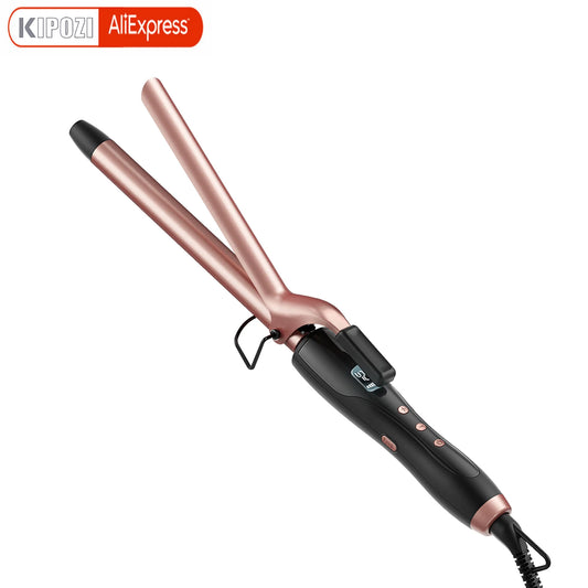 KIPOZI Professional Multifunctional Curling Iron Hair Instant Heating 60Min Auto Off Safety Tool With LCD Digital Display